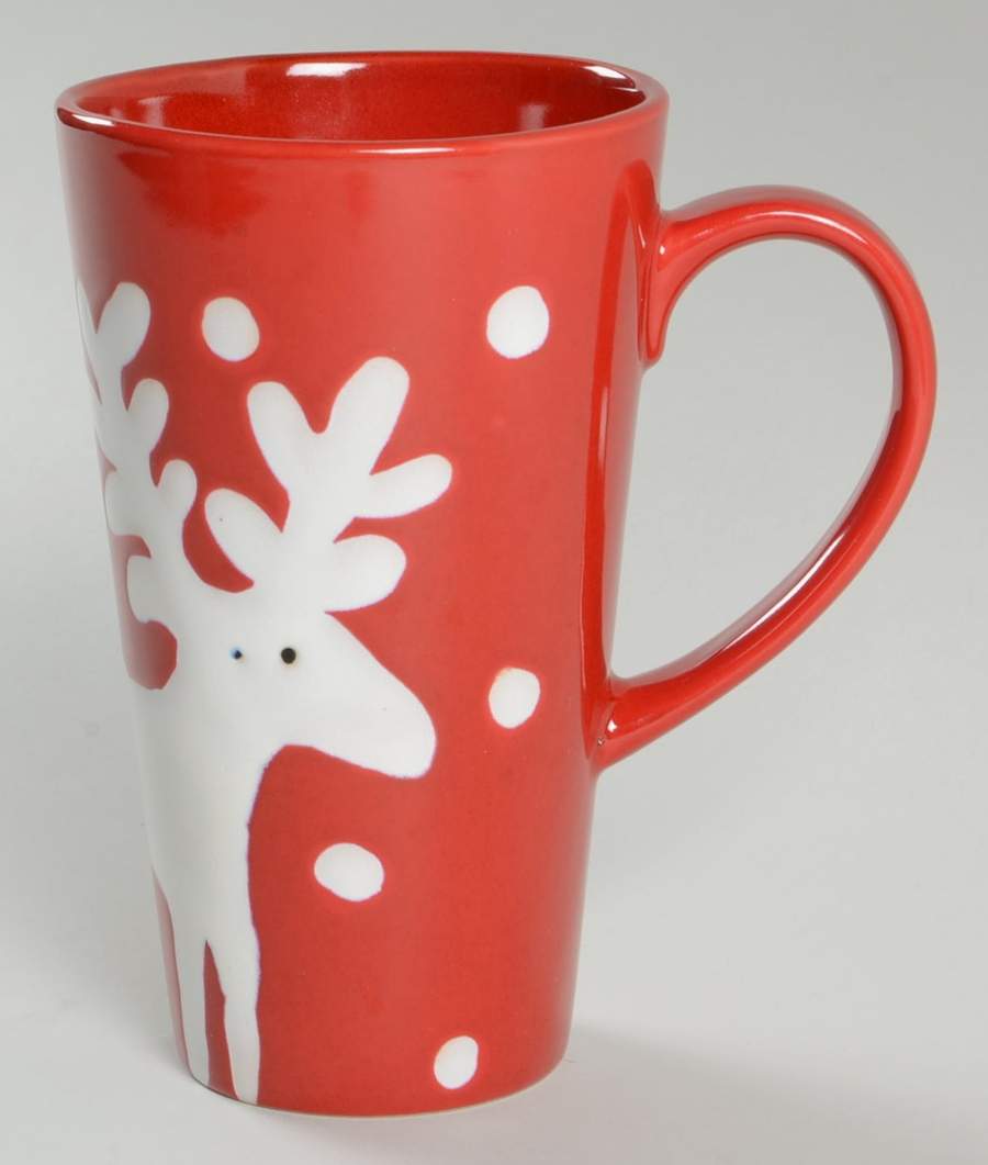 Red Reindeer Mug by Pier 1-1