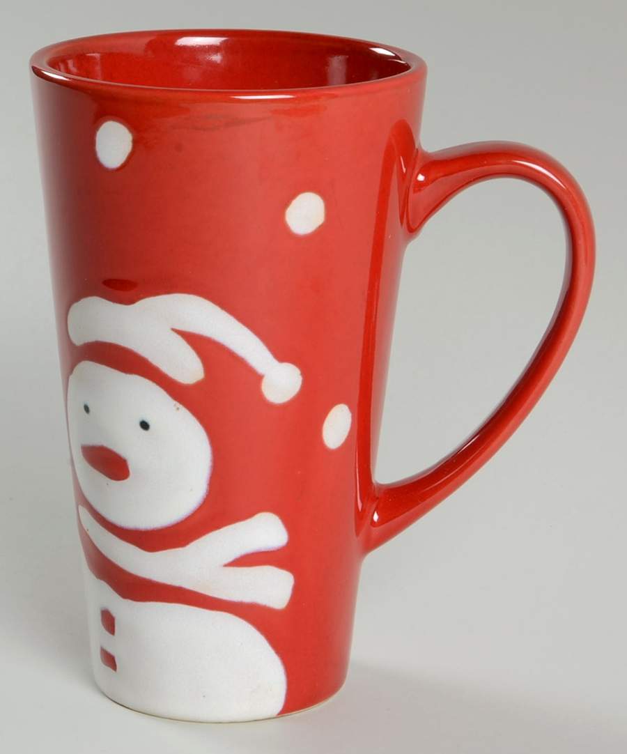 Red Snowman Mug by Pier 1-1