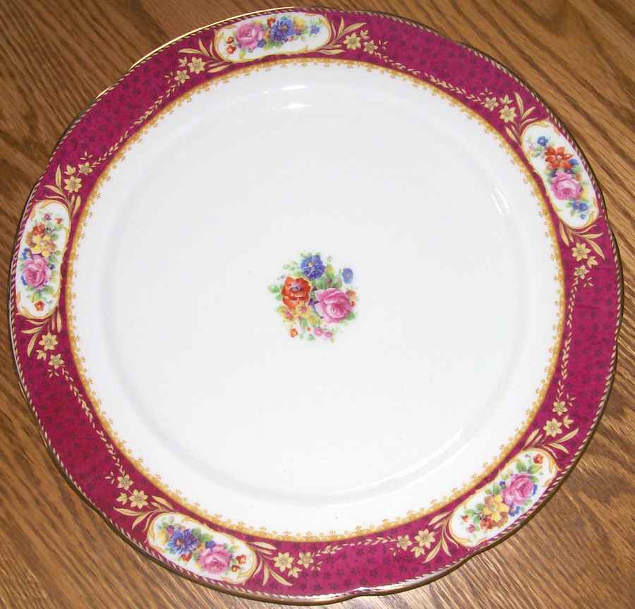 F631 Red Dinner Plate by Paragon-1