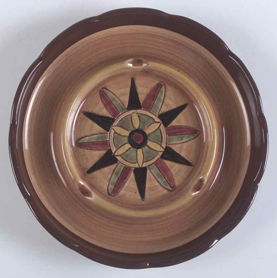 Hex Star 8" Round Ashtray by Pennsbury-1