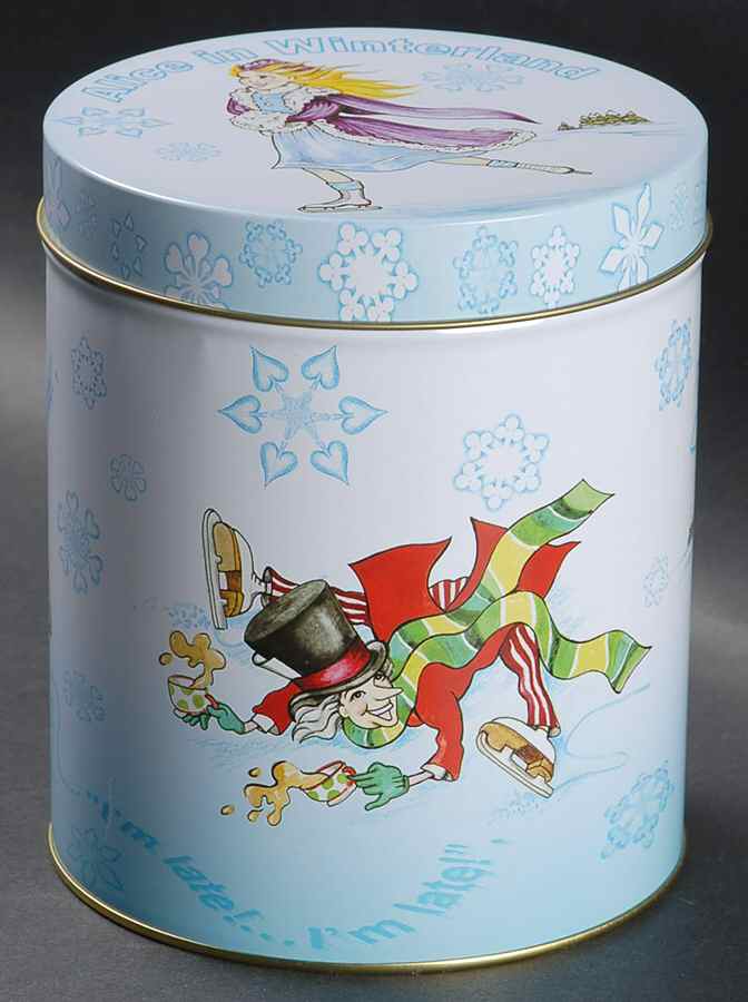Alice in Winterland Gift Tin & Lid for Mug & Coaster Set by Cardew Design-1