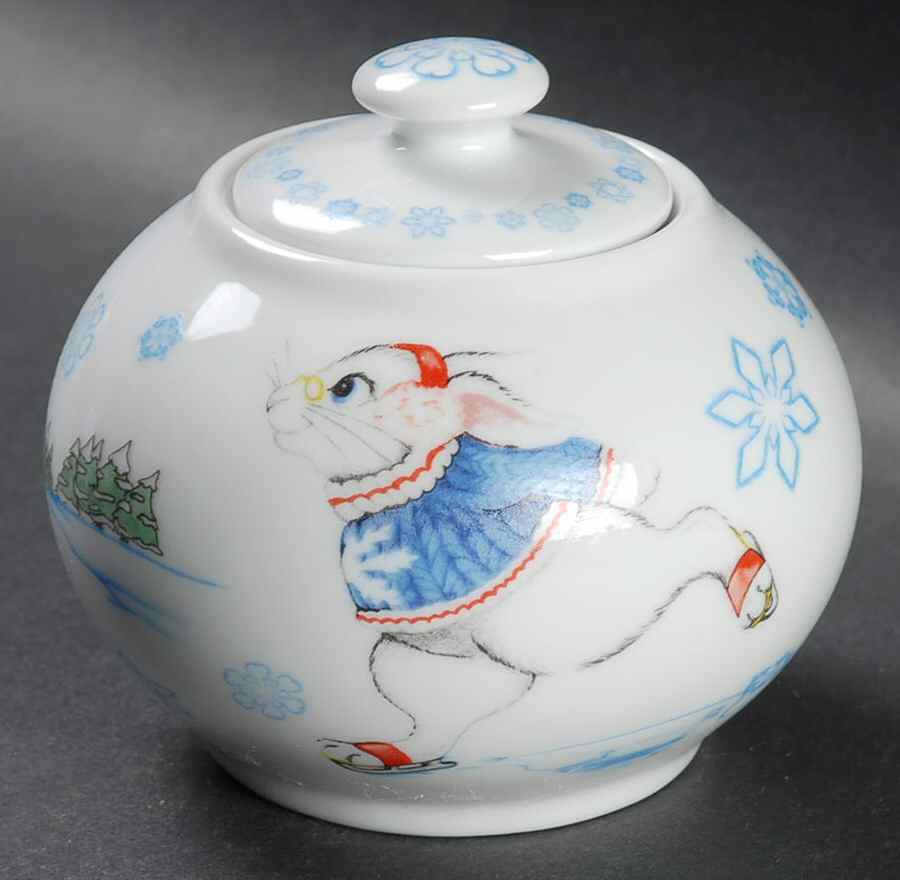 Alice in Winterland Sugar Bowl & Lid by Cardew Design-1