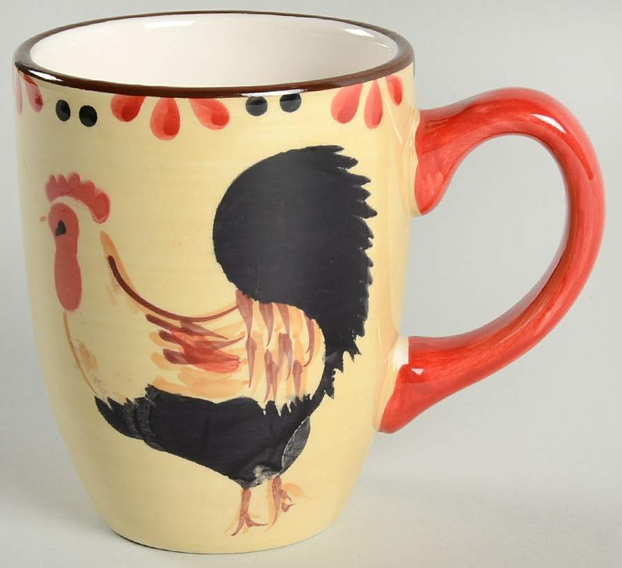 Garden Rooster Mug by Pfaltzgraff-1