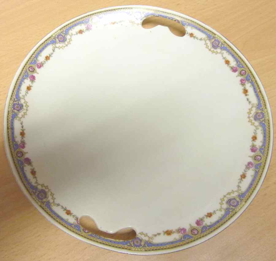 PUN31 Handled Cake Plate by Porcelain Union-1