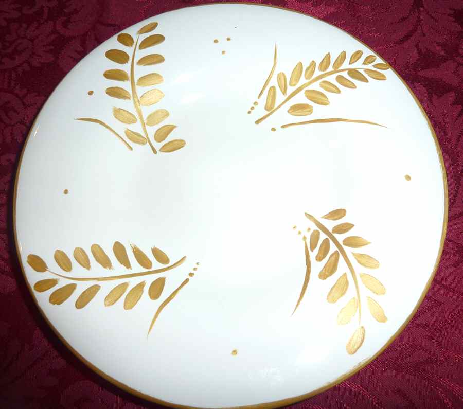Sausalito Gold Leaf Salad Plate by Pottery Barn China-1
