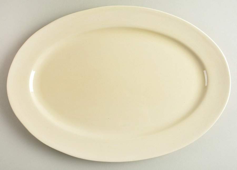Artisan Beige 14" Oval Serving Platter by Pfaltzgraff-1