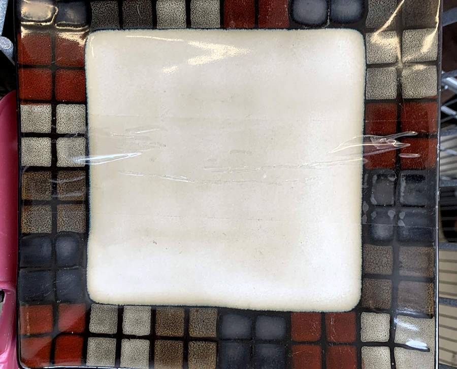 Calico Square Salad Plate by Pfaltzgraff-1