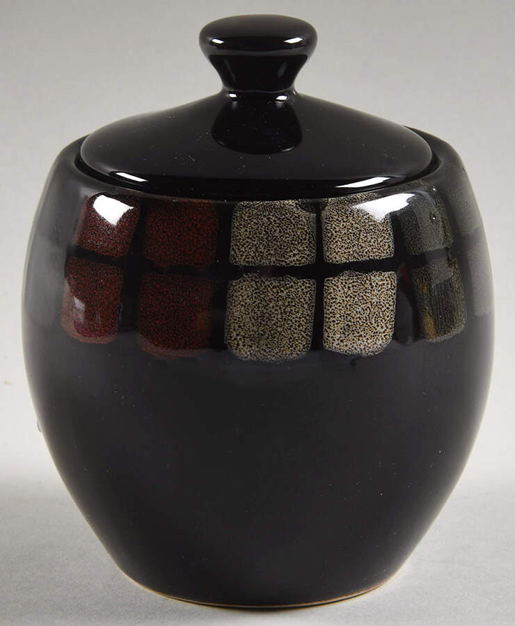 Calico Sugar Bowl & Lid by Pfaltzgraff-1