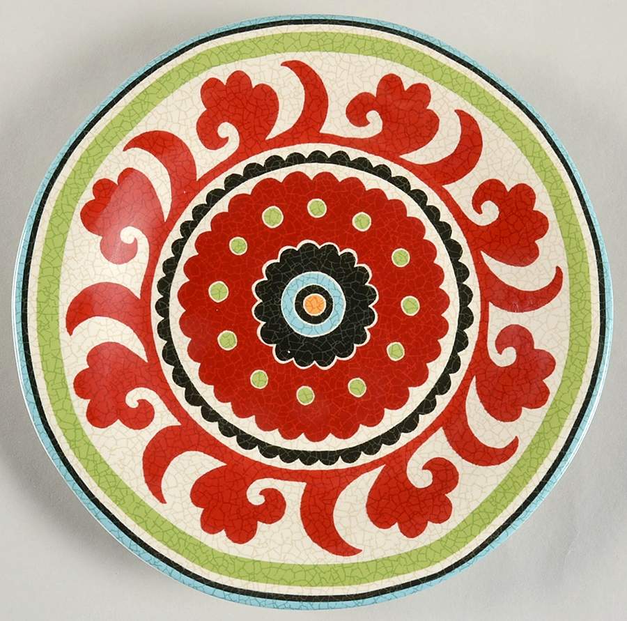 Suzani Medallion Salad Plate by Pier 1-1