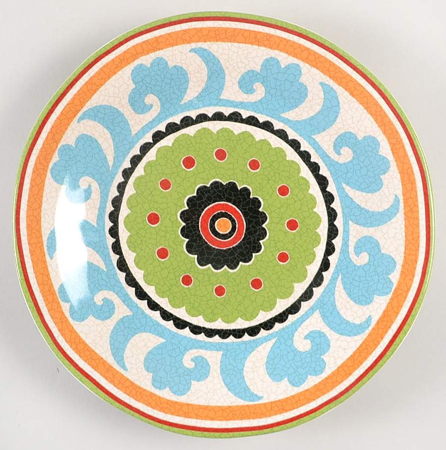 Suzani Medallion Dessert/Pie Plate by Pier 1-1
