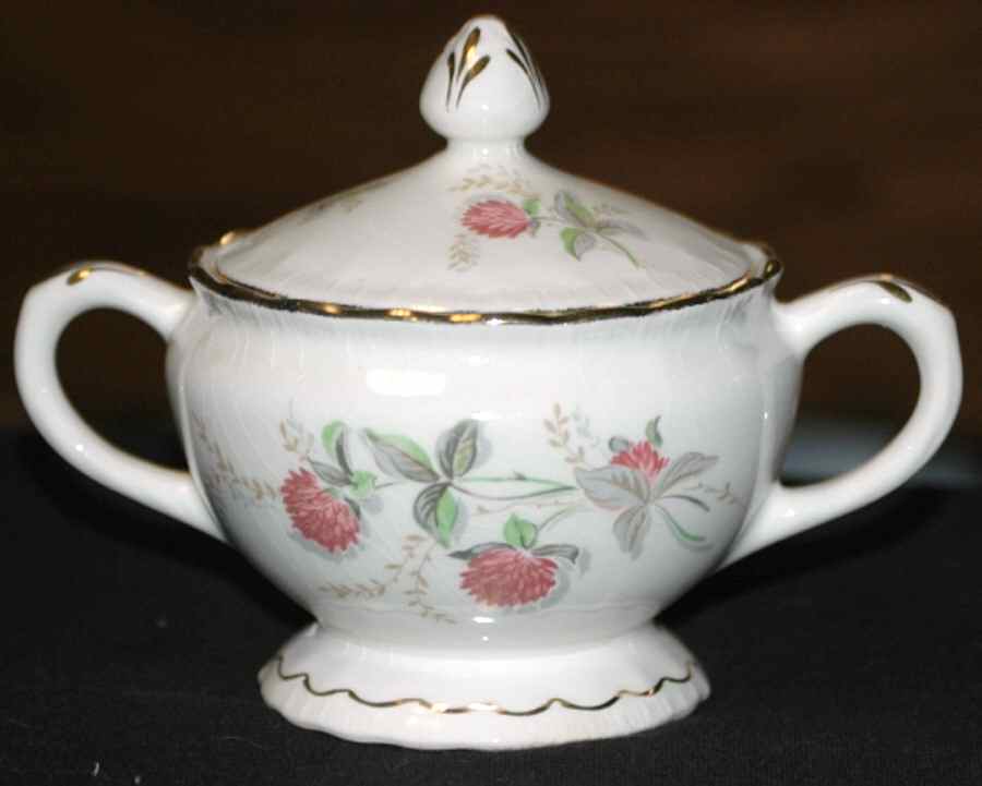 Sweet Clover Sugar Bowl & Lid by Pope Gosser-1