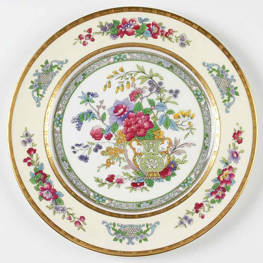 Tree of Kashmir (Encrusted Band&Verge) Dinner Plate by Paragon-1