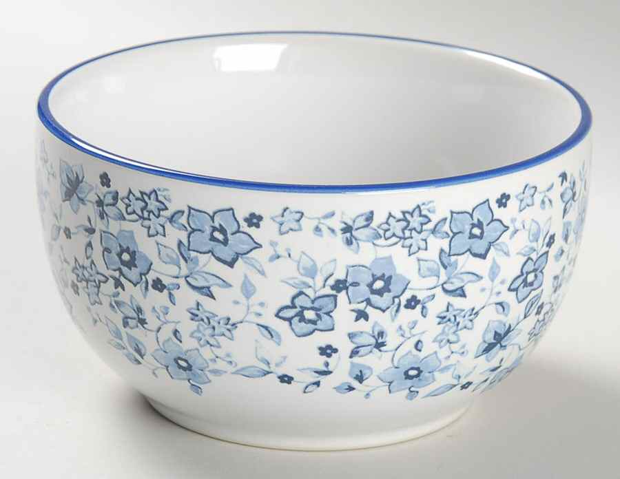 Blue Meadows (Smooth) Fruit/Dessert (Sauce) Bowl by Pfaltzgraff-1