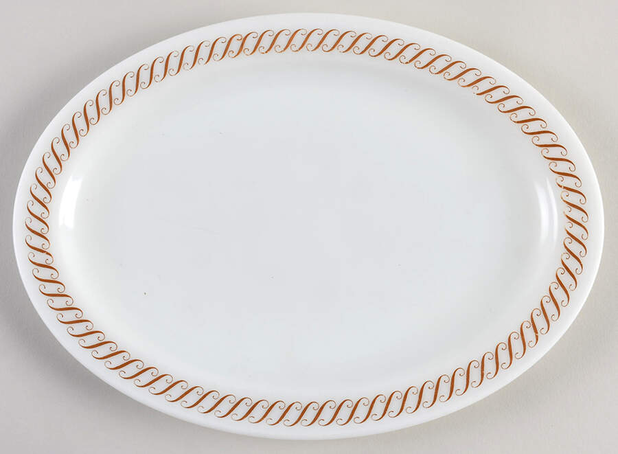 Regency 12" Oval Serving Platter by Pyrex-1