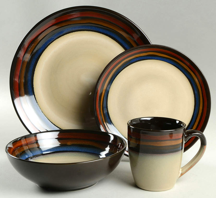 Galaxy Red 4 Piece Place Setting by Pfaltzgraff-1