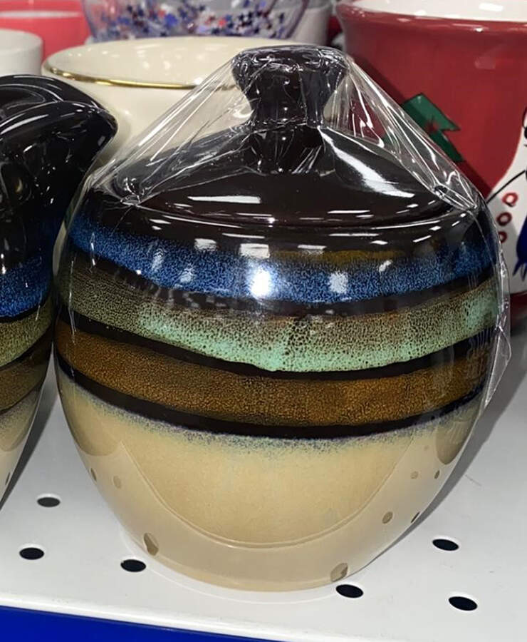 Galaxy Red Sugar Bowl & Lid by Pfaltzgraff-1