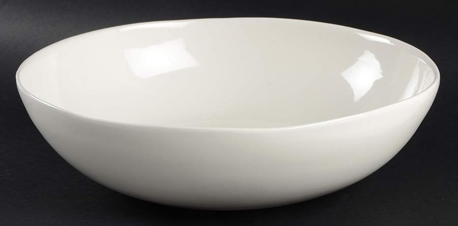 Au Naturale Cream 12" Round Serving Bowl by Pottery Barn China-1