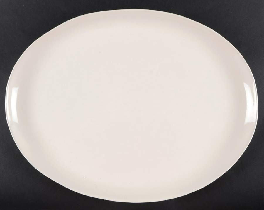 Au Naturale Cream 16" Oval Serving Platter by Pottery Barn China-1