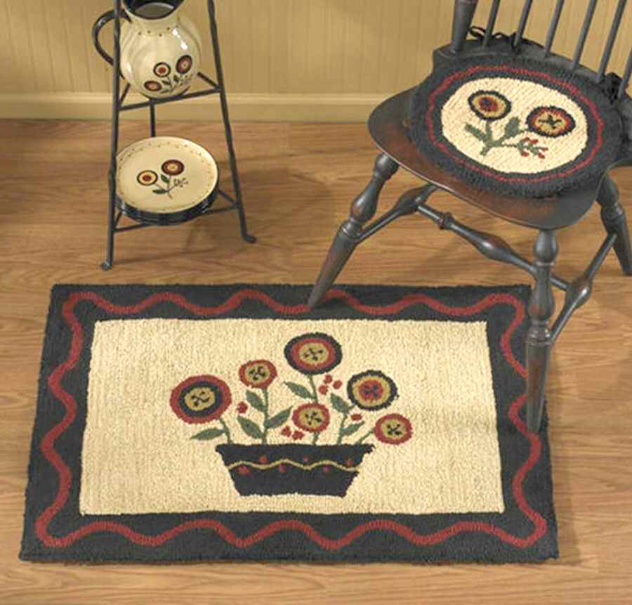 Penny Lane Hook Rectangular Rug by Park Designs-1