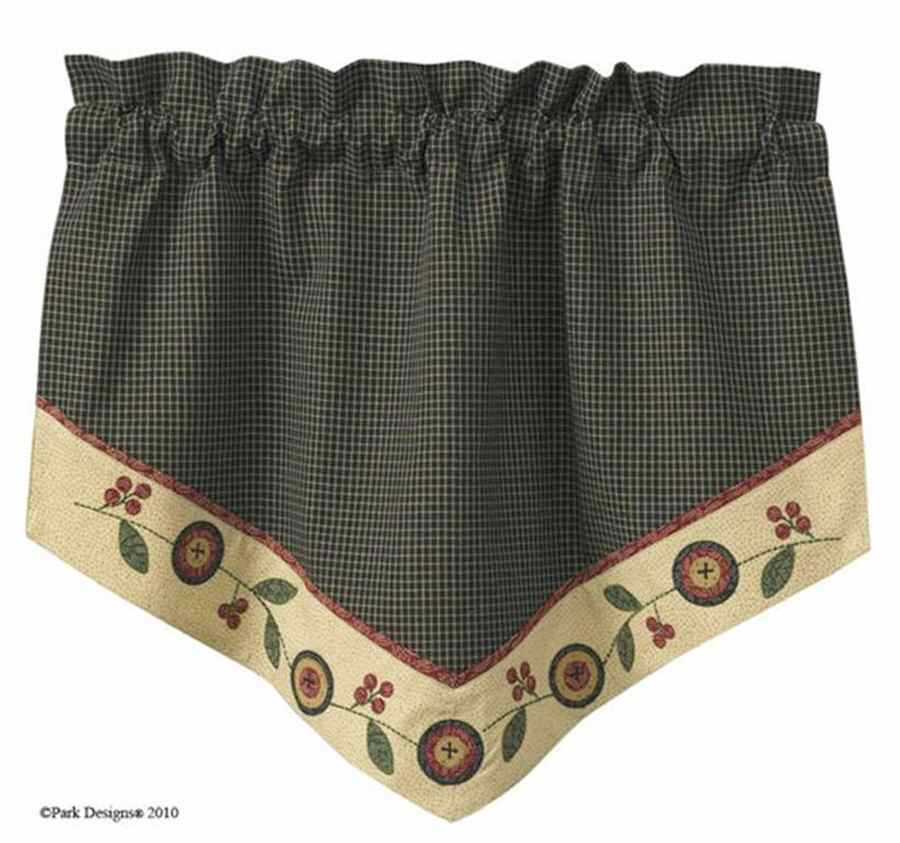 Penny Lane 29" X 22" Single Point Valance by Park Designs-1