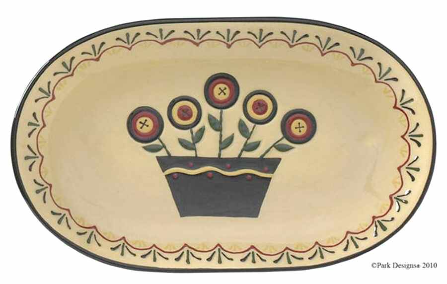 Penny Lane Oval Snack Tray by Park Designs-1