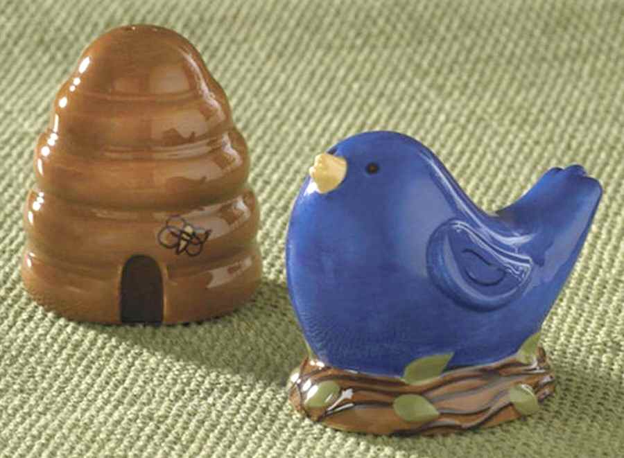 Birds & Bees Figural Salt & Pepper Set by Park Designs-1
