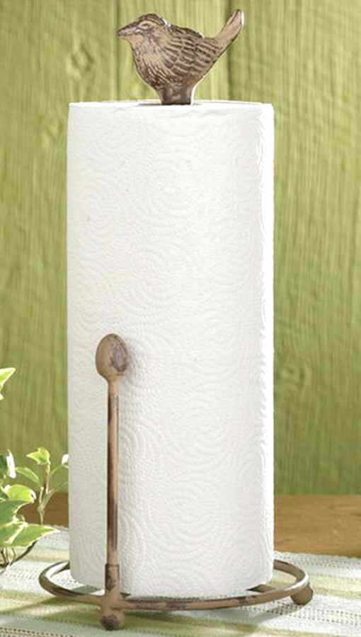 Backyard Birds Metal Paper Towel Holder by Park Designs-1