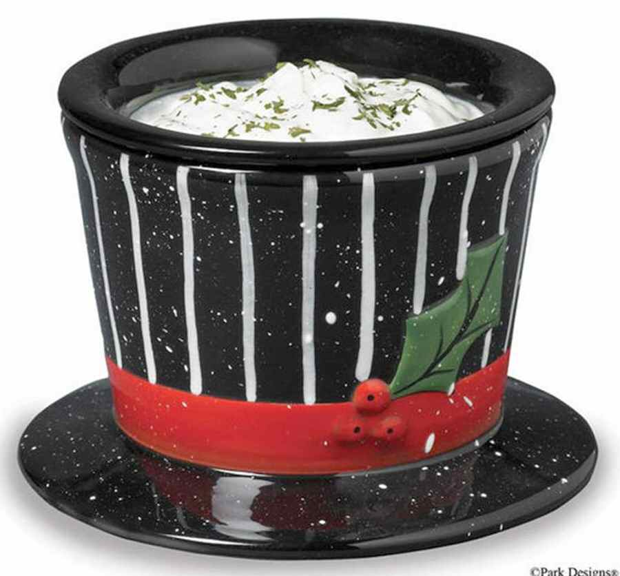 Top Hat Figural Dip Cooler Set-(Dip Bowl &Icer) by Park Designs-1