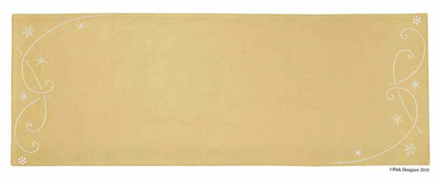 Snow Swirl 13" x 36" Cloth Table Runner by Park Designs-1