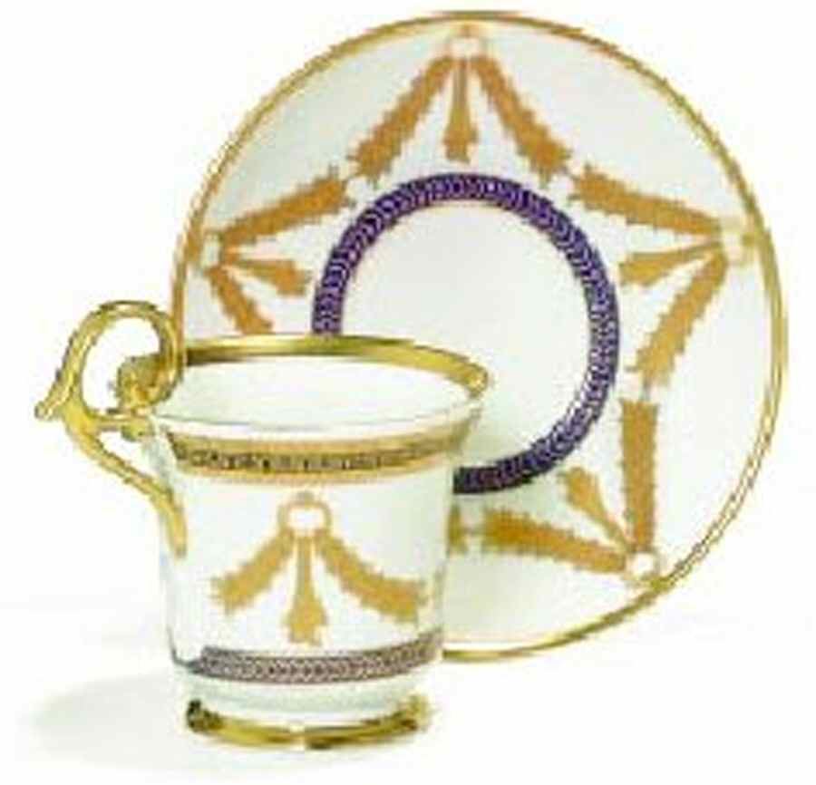 PIR183 Footed Cup & Saucer Set by Pirkenhammer-1