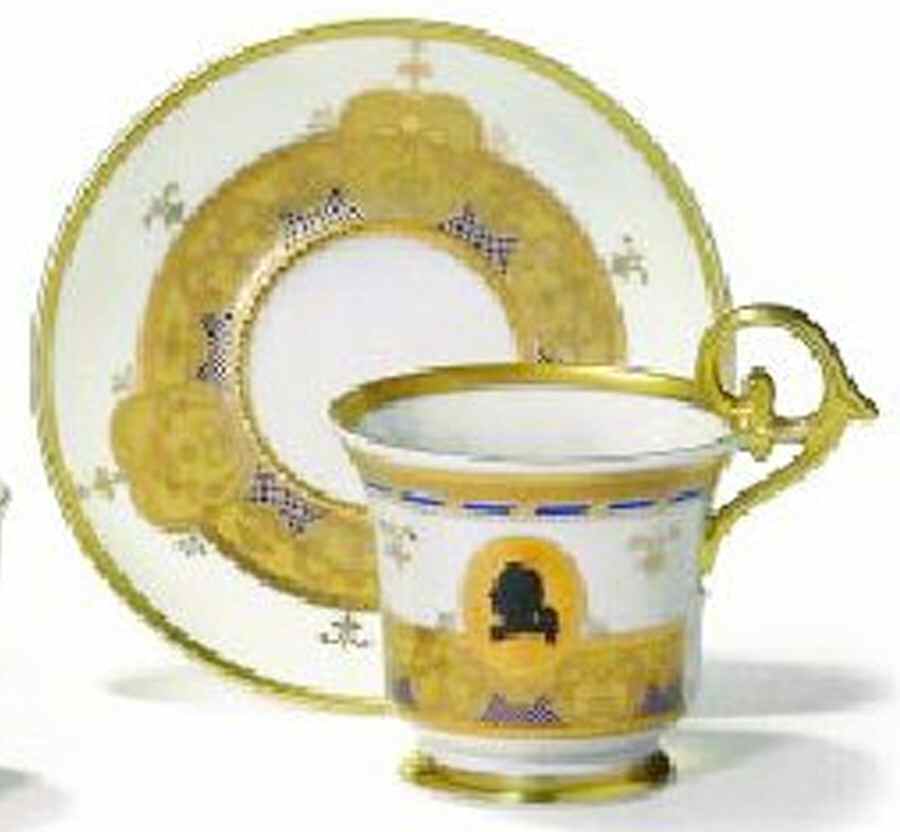 PIR184 Footed Cup & Saucer Set by Pirkenhammer-1