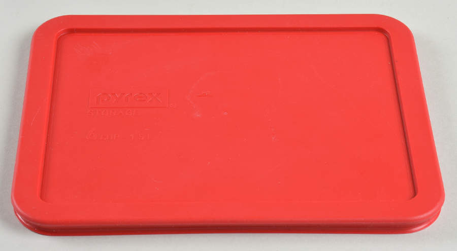 Storage Containers Red Plastic Lid for #7211-Pc by Pyrex-1