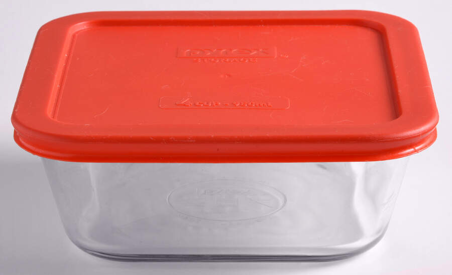 Storage Containers 6" Square Food Storage Container & Plastic Lid by Pyrex-1