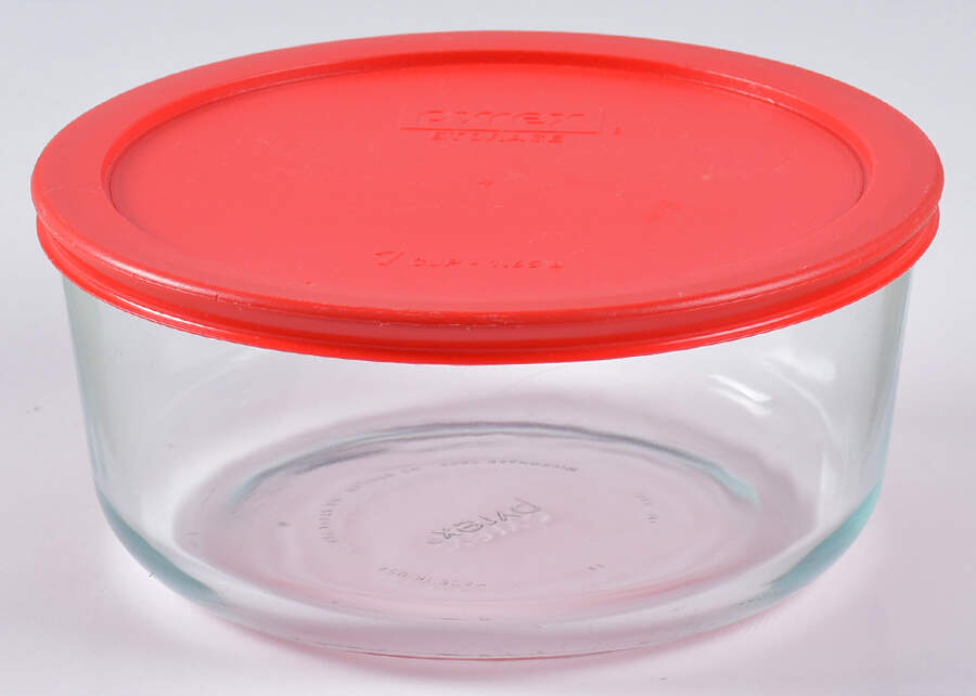 Storage Containers 7" Round Food Storage Container & Lid by Pyrex-1