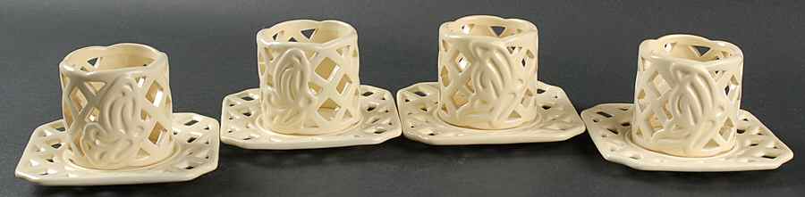 Butterfly Trellis 2 Piece Tea Light Candleholder - Set of 4 by Princess House-1