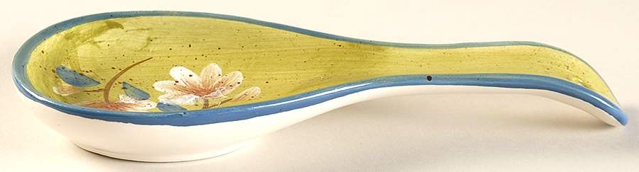 Tuscany Floral Spoon Rest/Holder (Holds 1 Spoon) by Pfaltzgraff-1