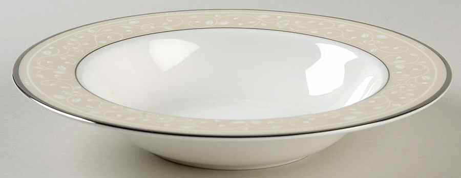Sweet Elegance Rim Soup Bowl by Princess House-1