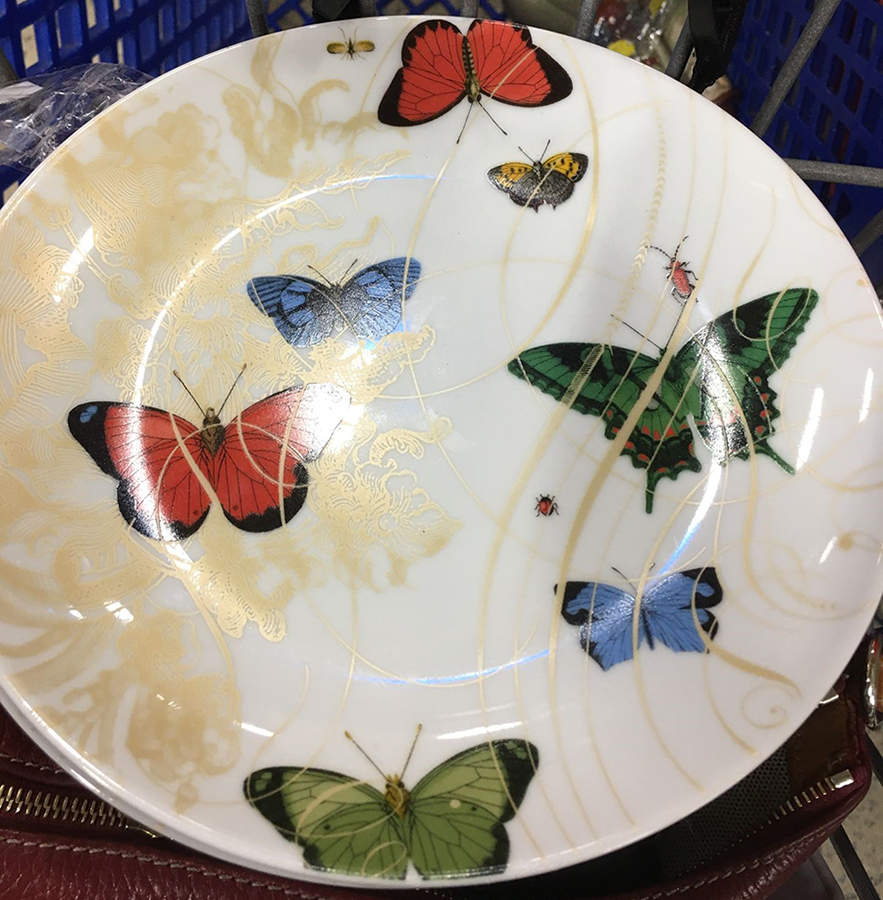 Butterfly Salad/Dessert Plate by Pier 1-1