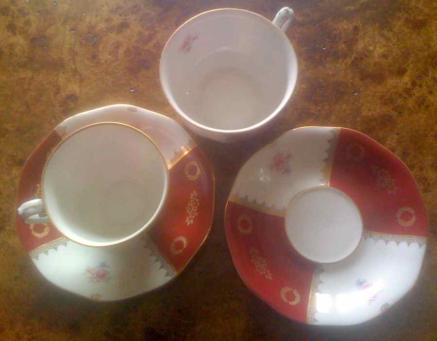 PIR190 Flat Cup & Saucer Set by Pirkenhammer-1