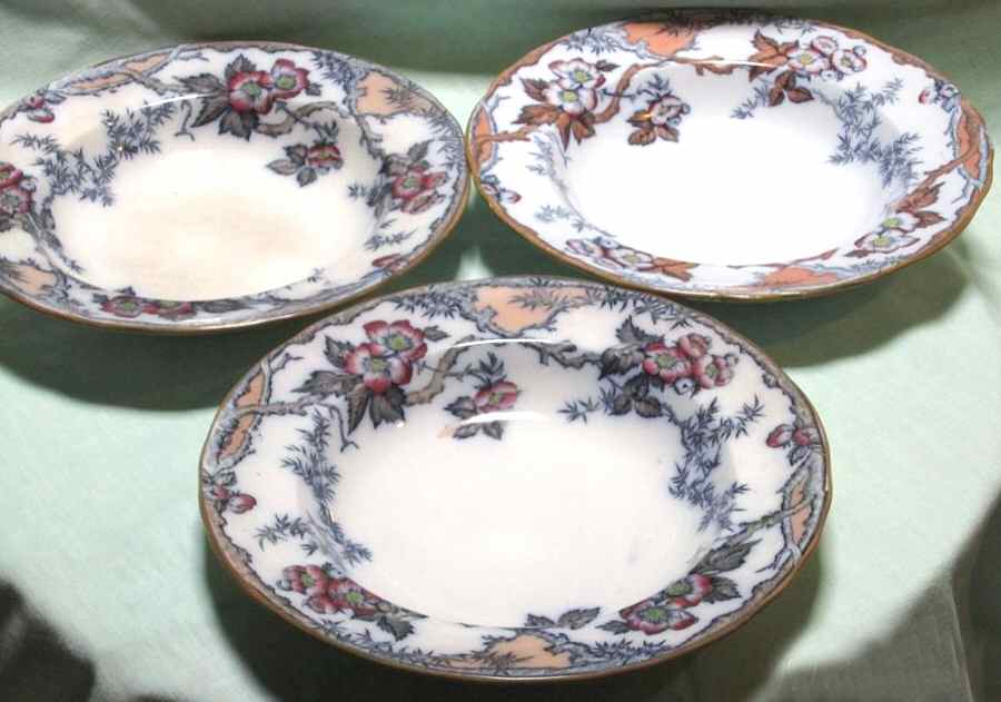Apple Blossom Rim Soup Bowl by Pinder, Bourne & Co-1