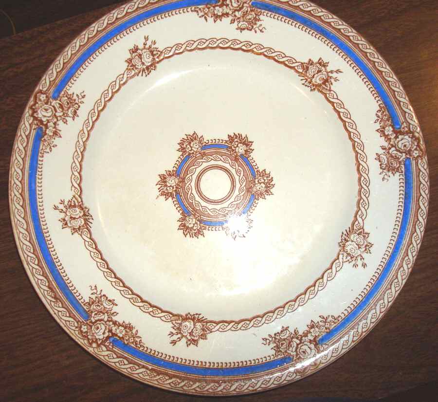 Cable Dinner Plate by Pinder, Bourne & Co-1