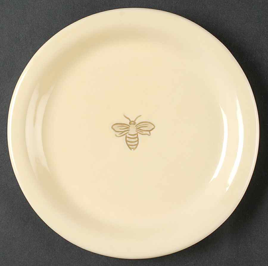 Bee Yellow Dessert/Pie Plate by Pottery Barn China-1