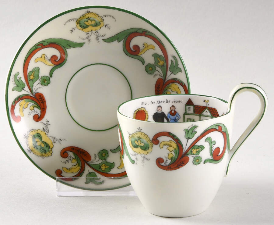 PRG74 Flat Cup & Saucer Set by Porsgrund-1