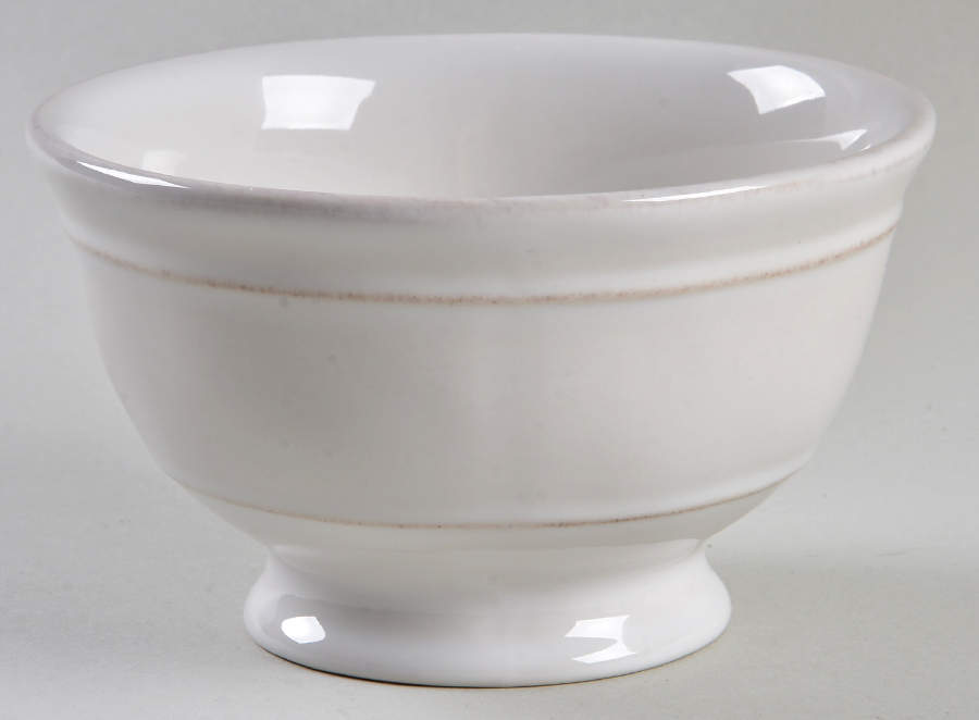 Cambria Stone (White) 5" Footed All Purpose Bowl by Pottery Barn China-1