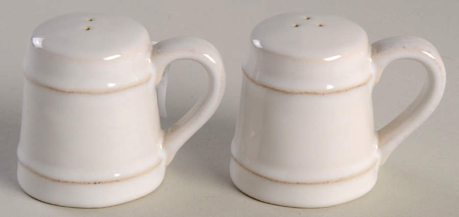 Cambria Stone (White) Salt & Pepper Set by Pottery Barn China-1