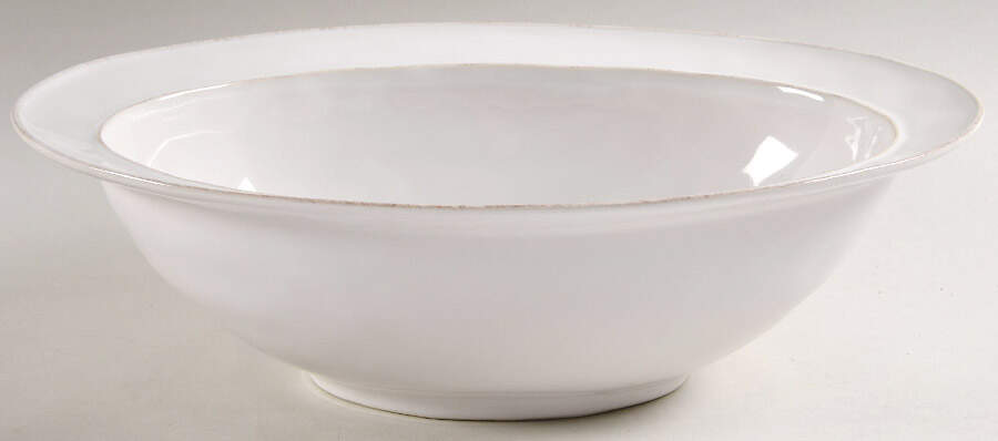 Cambria Stone (White) 14" Oval Serving Bowl by Pottery Barn China-1