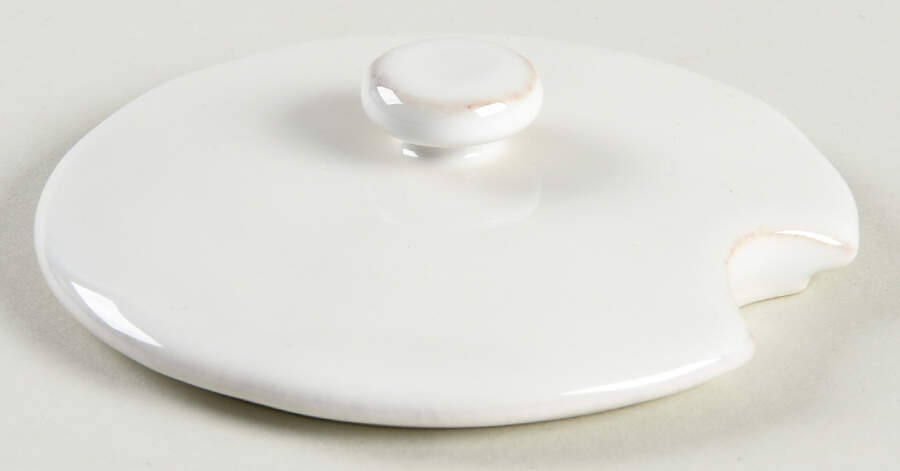 Cambria Stone (White) Lid for Sugar Bowl by Pottery Barn China-1