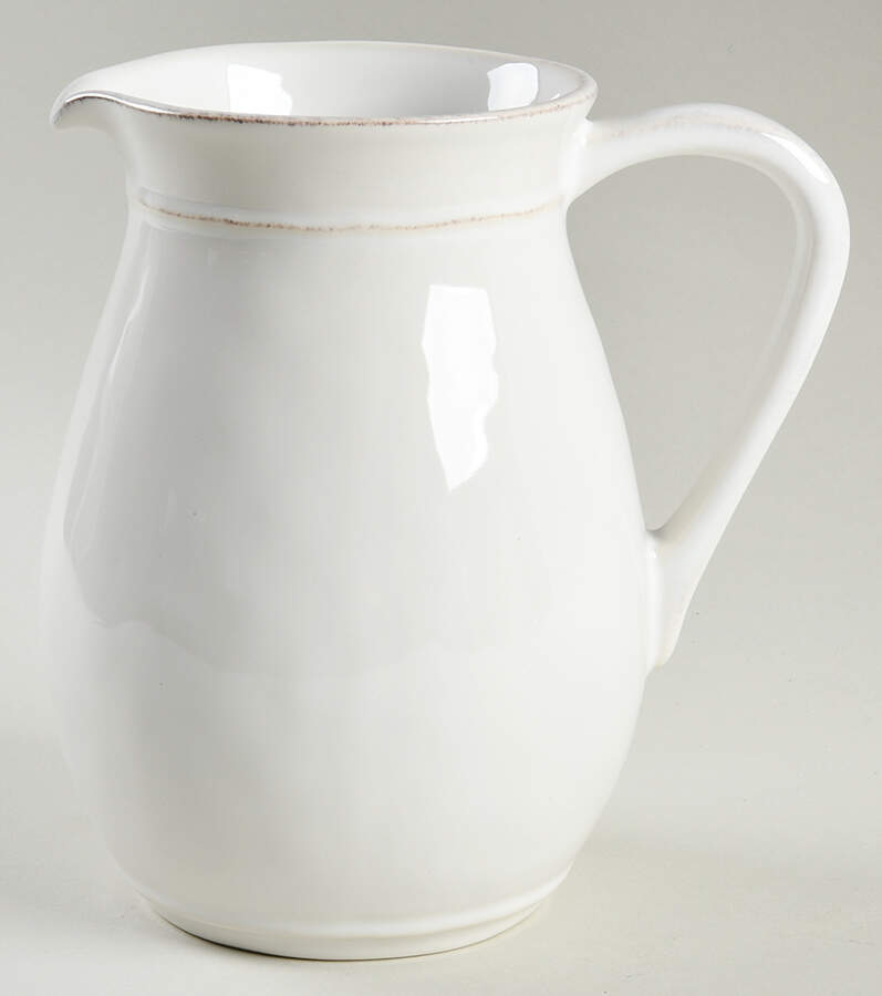 Cambria Stone (White) Pitcher by Pottery Barn China-1