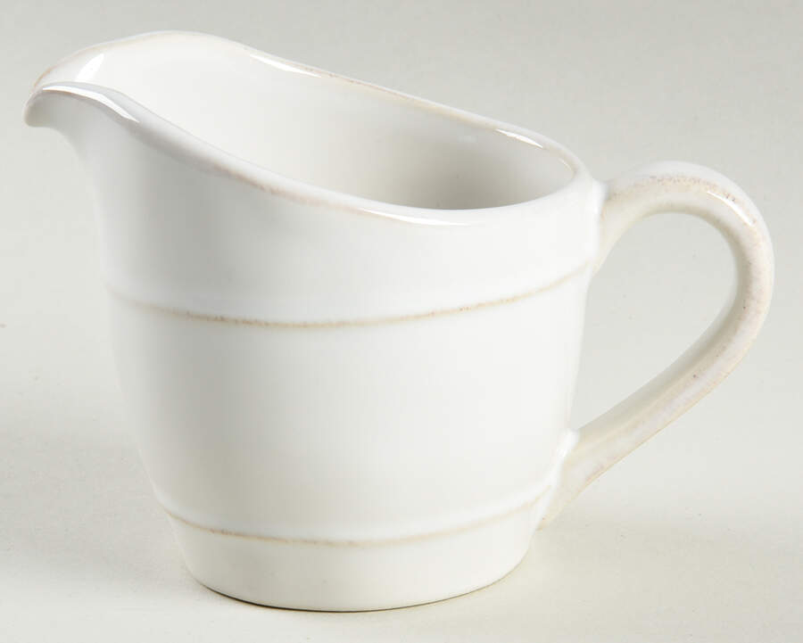 Cambria Stone (White) Creamer by Pottery Barn China-1