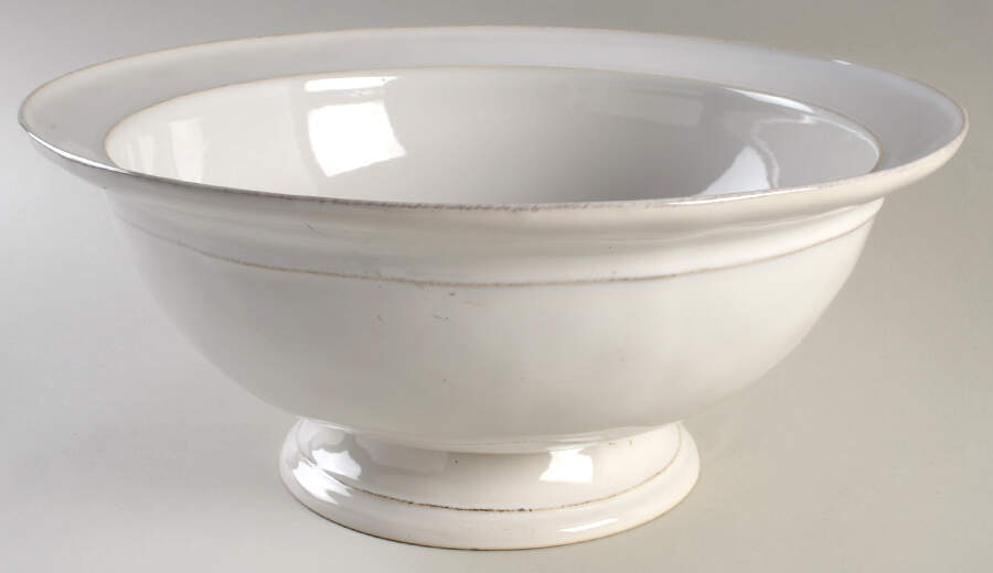 Cambria Stone (White) Bowl-Footed 14" by Pottery Barn China-1